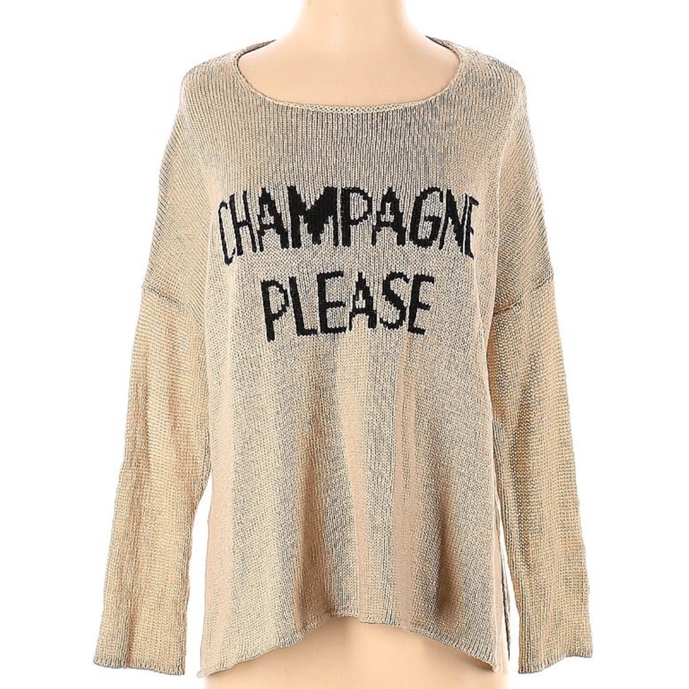 Wooden Ships Champagne Please mohair wool Crew Lightweight Sweater - Picture 12 of 16